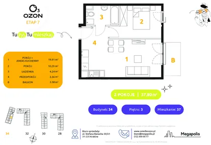 Mieszkanie w inwestycji: Osiedle Ozon etap VII