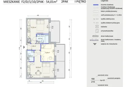 Mieszkanie w inwestycji: Modern Mokotów etap 6, budynek F1 i F2