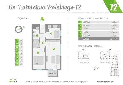 Mieszkanie w inwestycji: Os. Lotnictwa Polskiego 12