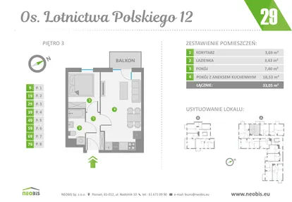 Mieszkanie w inwestycji: Os. Lotnictwa Polskiego 12