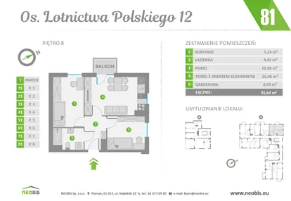 Mieszkanie w inwestycji: Os. Lotnictwa Polskiego 12