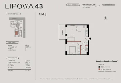 Mieszkanie w inwestycji: Lipowa 43