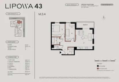 Mieszkanie w inwestycji: Lipowa 43