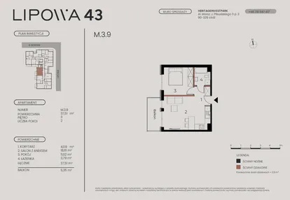 Mieszkanie w inwestycji: Lipowa 43