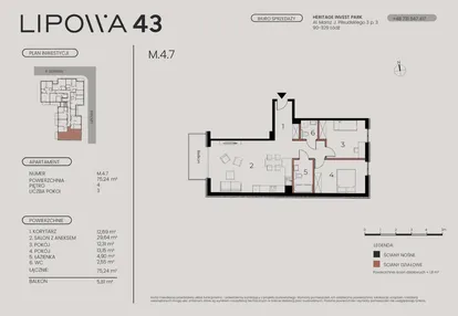 Mieszkanie w inwestycji: Lipowa 43