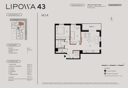 Mieszkanie w inwestycji: Lipowa 43