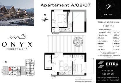 Mieszkanie w inwestycji: Onyx Resort & Spa
