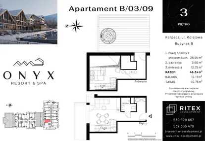 Mieszkanie w inwestycji: Onyx Resort & Spa