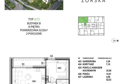Mieszkanie w inwestycji: Apartamenty Żorska