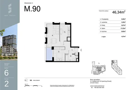Mieszkanie w inwestycji: Sky Trust etap II