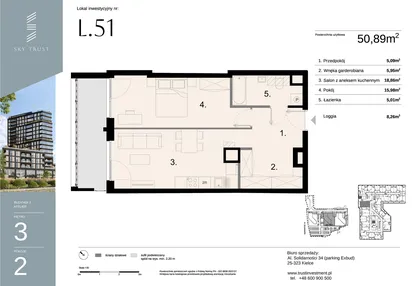 Mieszkanie w inwestycji: Sky Trust etap II - apartamenty inwestycyjne 23% VAT PRS