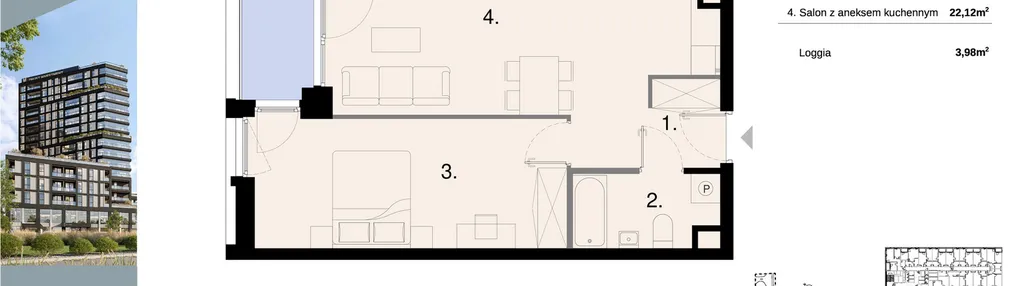 Mieszkanie w inwestycji: Sky Trust etap II - apartamenty inwestycyjne 23% VAT PRS