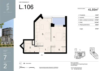Mieszkanie w inwestycji: Sky Trust etap II - apartamenty inwestycyjne 23% VAT PRS