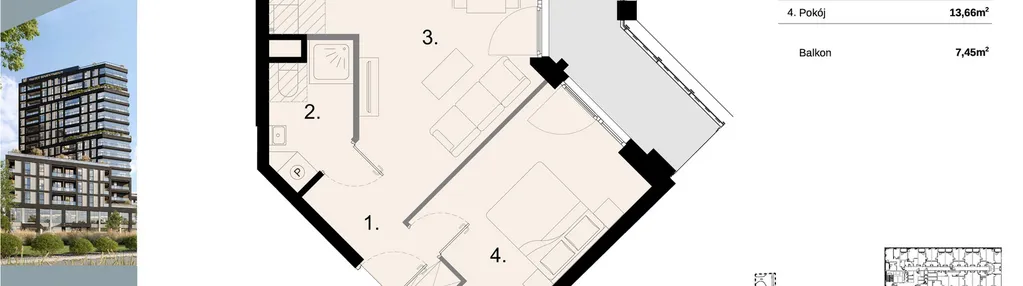 Mieszkanie w inwestycji: Sky Trust etap II - apartamenty inwestycyjne 23% VAT PRS