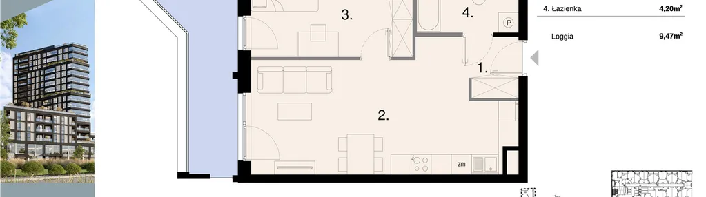 Mieszkanie w inwestycji: Sky Trust etap II - apartamenty inwestycyjne 23% VAT PRS