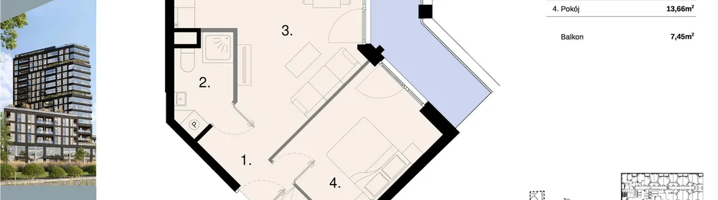 Mieszkanie w inwestycji: Sky Trust etap II - apartamenty inwestycyjne 23% VAT PRS