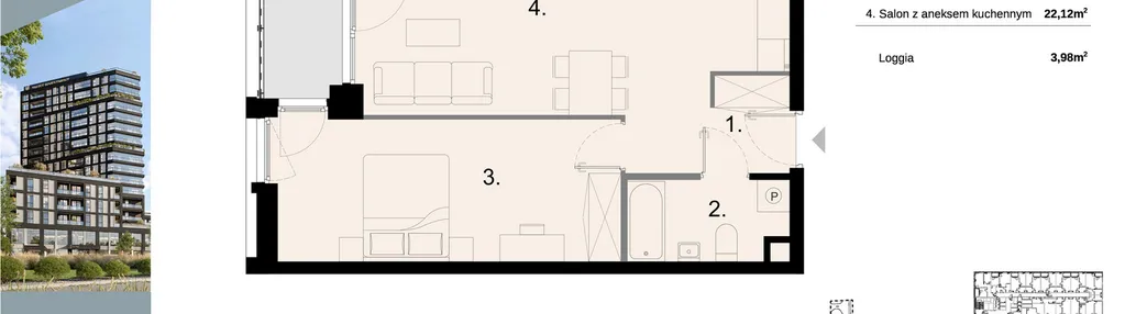 Mieszkanie w inwestycji: Sky Trust etap II - apartamenty inwestycyjne 23% VAT PRS