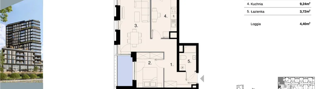 Mieszkanie w inwestycji: Sky Trust etap II - apartamenty inwestycyjne 23% VAT PRS