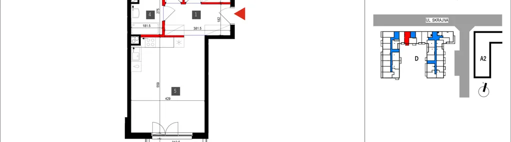 Mieszkanie w inwestycji: Skrajna 9 bud. D