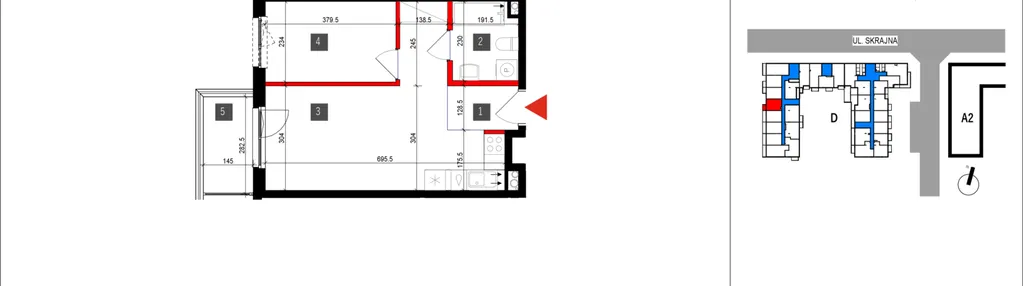 Mieszkanie w inwestycji: Skrajna 9 bud. D