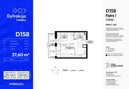 Mieszkanie w inwestycji: Dyfrakcja Łódzka