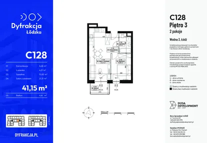 Mieszkanie w inwestycji: Dyfrakcja Łódzka