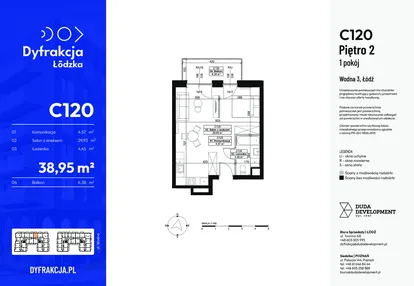 Mieszkanie w inwestycji: Dyfrakcja Łódzka