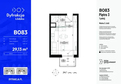 Mieszkanie w inwestycji: Dyfrakcja Łódzka