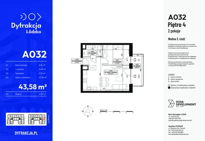 Mieszkanie w inwestycji: Dyfrakcja Łódzka