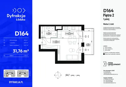 Mieszkanie w inwestycji: Dyfrakcja Łódzka