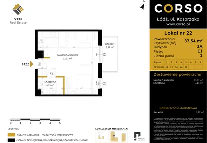 Mieszkanie w inwestycji: Corso etap 2