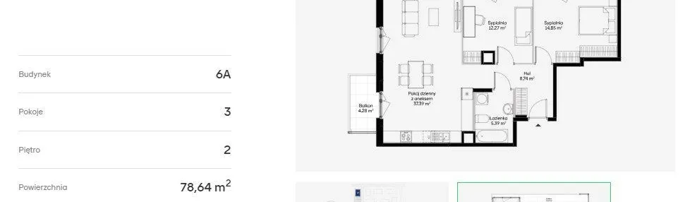 Mieszkanie w inwestycji: Jaśminowy Mokotów etap VI