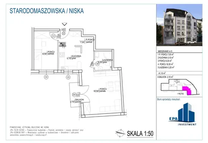 Mieszkanie w inwestycji: Kamienica przy ul. Starodomaszowskiej