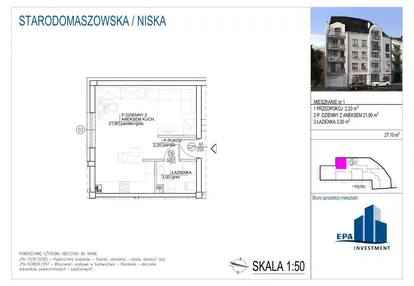 Mieszkanie w inwestycji: Kamienica przy ul. Starodomaszowskiej