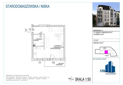 Mieszkanie w inwestycji: Kamienica przy ul. Starodomaszowskiej