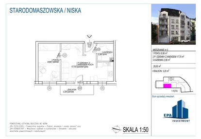 Mieszkanie w inwestycji: Kamienica przy ul. Starodomaszowskiej