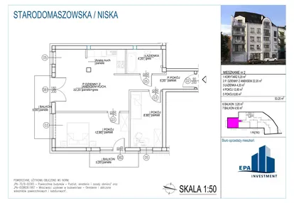 Mieszkanie w inwestycji: Kamienica przy ul. Starodomaszowskiej