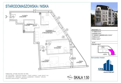 Mieszkanie w inwestycji: Kamienica przy ul. Starodomaszowskiej