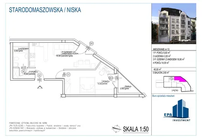 Mieszkanie w inwestycji: Kamienica przy ul. Starodomaszowskiej