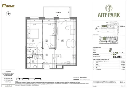 Mieszkanie w inwestycji: Inhome Osiedle ArtPark etap I