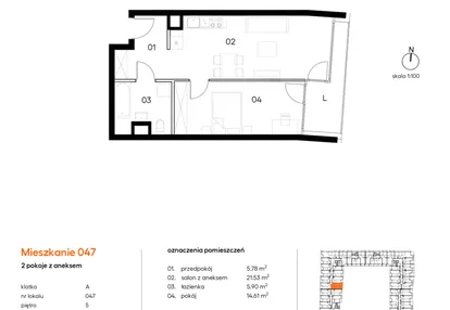 Mieszkanie w inwestycji: Miasto Polskich Mistrzów Olimpijskich