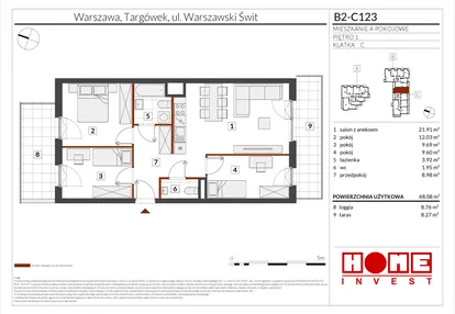 Mieszkanie w inwestycji: Warszawski Świt etap IX