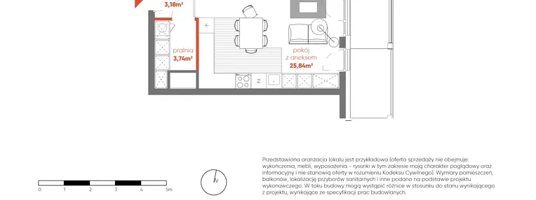 Mieszkanie w inwestycji: Pierwsza Dzielnica - etap III