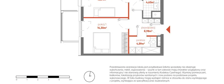 Mieszkanie w inwestycji: Pierwsza Dzielnica - etap III