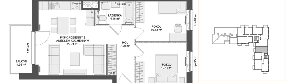 Mieszkanie w inwestycji: Osiedle Przy Błoniach 3 etap III