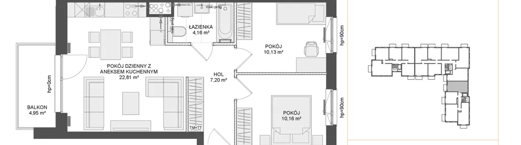 Mieszkanie w inwestycji: Osiedle Przy Błoniach 3 etap III