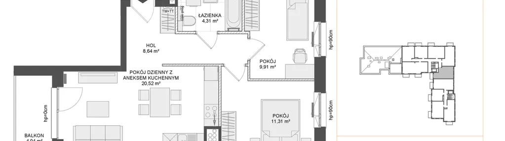 Mieszkanie w inwestycji: Osiedle Przy Błoniach 3 etap III