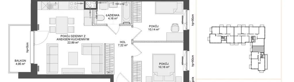 Mieszkanie w inwestycji: Osiedle Przy Błoniach 3 etap III