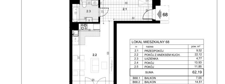 Mieszkanie w inwestycji: Centralna 51C