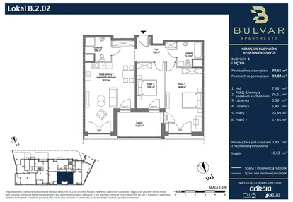 Mieszkanie w inwestycji: Bulvar Apartments - etap II